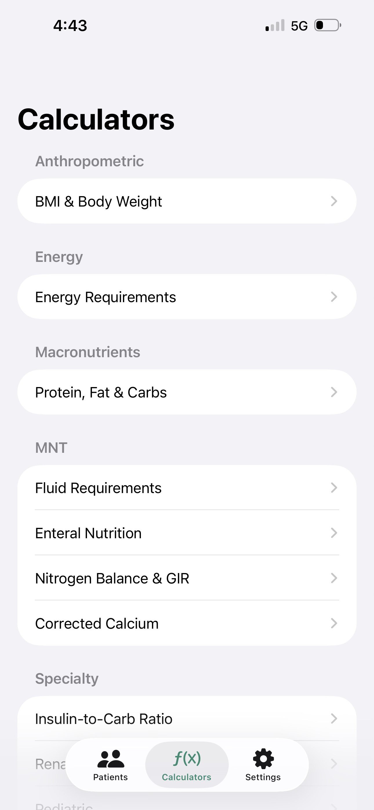 Calculators hub